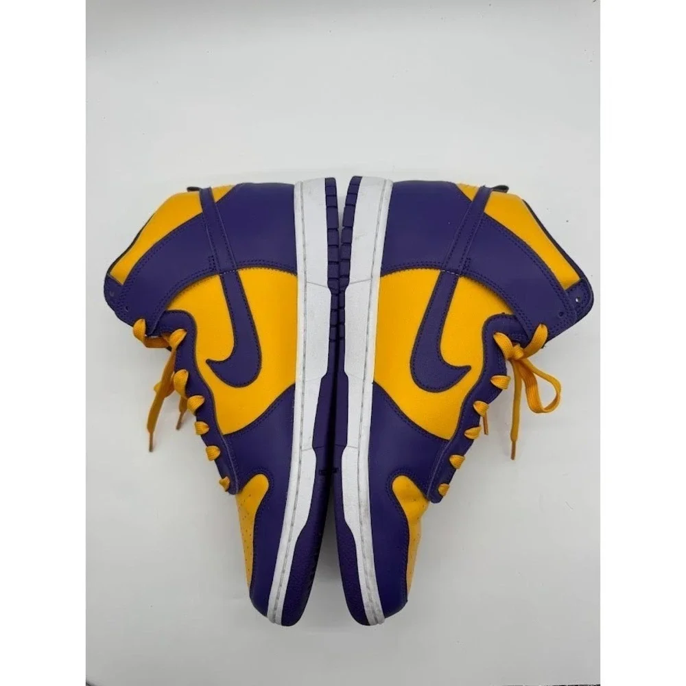 Nike Dunk High Retro Lakers Court Purple University Gold DD1399-500‎ Mens 13